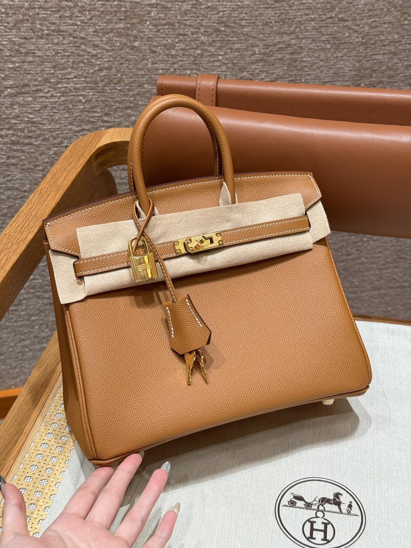 纯手工铂金包蜡线togo皮客单实拍